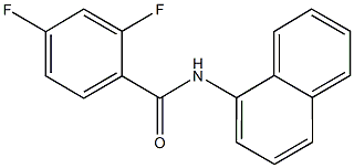 2,4-difluoro-N-(1-naphthyl)benzamide Struktur