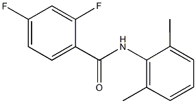 N-(2,6-dimethylphenyl)-2,4-difluorobenzamide Struktur