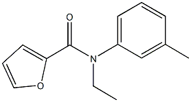 N-ethyl-N-(3-methylphenyl)-2-furamide Struktur