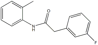 2-(3-fluorophenyl)-N-(2-methylphenyl)acetamide Struktur