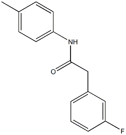 2-(3-fluorophenyl)-N-(4-methylphenyl)acetamide Struktur