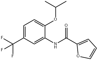 N-[2-isopropoxy-5-(trifluoromethyl)phenyl]-2-furamide Struktur