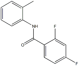 2,4-difluoro-N-(2-methylphenyl)benzamide Struktur