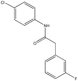 N-(4-chlorophenyl)-2-(3-fluorophenyl)acetamide Struktur