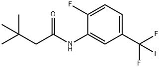 N-[2-fluoro-5-(trifluoromethyl)phenyl]-3,3-dimethylbutanamide Struktur