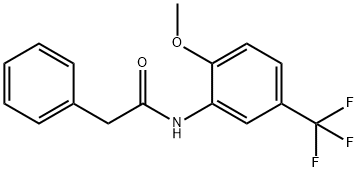 N-[2-methoxy-5-(trifluoromethyl)phenyl]-2-phenylacetamide Struktur