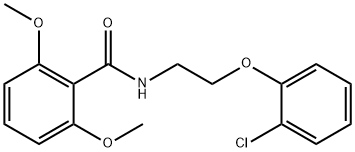 N-[2-(2-chlorophenoxy)ethyl]-2,6-dimethoxybenzamide Struktur