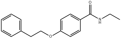 N-ethyl-4-(2-phenylethoxy)benzamide Struktur