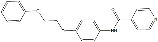 N-[4-(2-phenoxyethoxy)phenyl]isonicotinamide Struktur