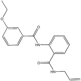 N-allyl-2-[(3-ethoxybenzoyl)amino]benzamide Struktur