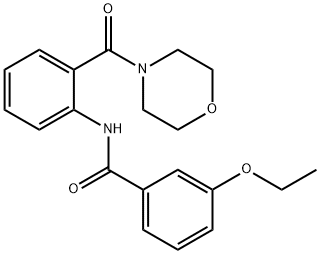 3-ethoxy-N-[2-(4-morpholinylcarbonyl)phenyl]benzamide Struktur