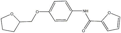 N-[4-(tetrahydro-2-furanylmethoxy)phenyl]-2-furamide Struktur