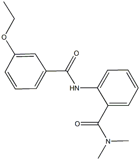 2-[(3-ethoxybenzoyl)amino]-N,N-dimethylbenzamide Struktur