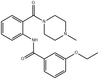 3-ethoxy-N-{2-[(4-methyl-1-piperazinyl)carbonyl]phenyl}benzamide Struktur