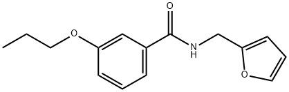 N-(2-furylmethyl)-3-propoxybenzamide Struktur