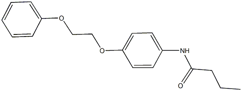 N-[4-(2-phenoxyethoxy)phenyl]butanamide Struktur