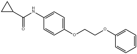 N-[4-(2-phenoxyethoxy)phenyl]cyclopropanecarboxamide Struktur