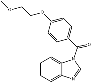 1-[4-(2-methoxyethoxy)benzoyl]-1H-benzimidazole Struktur