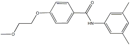 N-(3,5-dimethylphenyl)-4-(2-methoxyethoxy)benzamide Struktur