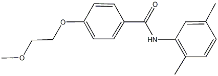 N-(2,5-dimethylphenyl)-4-(2-methoxyethoxy)benzamide Struktur