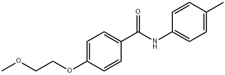 4-(2-methoxyethoxy)-N-(4-methylphenyl)benzamide Struktur