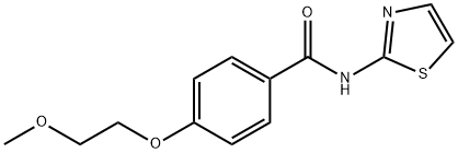 4-(2-methoxyethoxy)-N-(1,3-thiazol-2-yl)benzamide Struktur