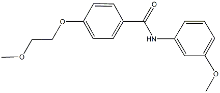 4-(2-methoxyethoxy)-N-(3-methoxyphenyl)benzamide Struktur