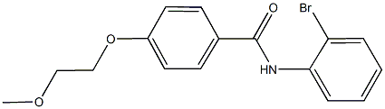 N-(2-bromophenyl)-4-(2-methoxyethoxy)benzamide Struktur