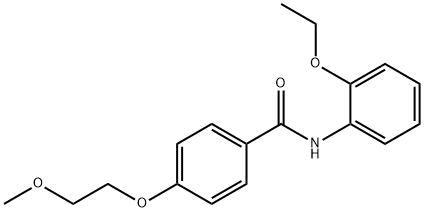 N-(2-ethoxyphenyl)-4-(2-methoxyethoxy)benzamide Struktur