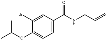 N-allyl-3-bromo-4-isopropoxybenzamide Struktur