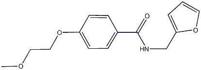 N-(2-furylmethyl)-4-(2-methoxyethoxy)benzamide Struktur