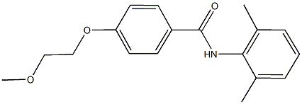 N-(2,6-dimethylphenyl)-4-(2-methoxyethoxy)benzamide Struktur