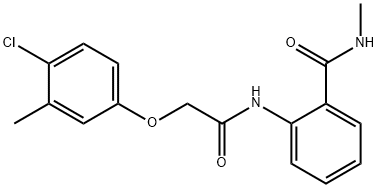 2-{[(4-chloro-3-methylphenoxy)acetyl]amino}-N-methylbenzamide Struktur