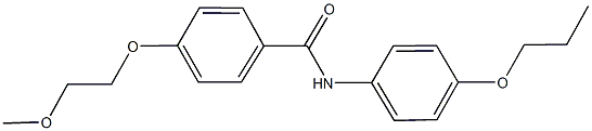 4-(2-methoxyethoxy)-N-(4-propoxyphenyl)benzamide Struktur