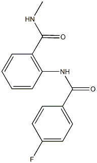 2-[(4-fluorobenzoyl)amino]-N-methylbenzamide Struktur