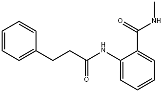 N-methyl-2-[(3-phenylpropanoyl)amino]benzamide Struktur