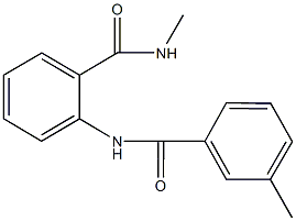 N-methyl-2-[(3-methylbenzoyl)amino]benzamide Struktur