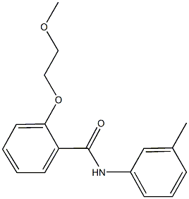 2-(2-methoxyethoxy)-N-(3-methylphenyl)benzamide Struktur