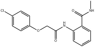 2-{[(4-chlorophenoxy)acetyl]amino}-N-methylbenzamide Struktur