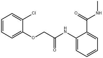 2-{[(2-chlorophenoxy)acetyl]amino}-N-methylbenzamide Struktur