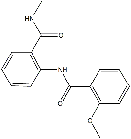 2-[(2-methoxybenzoyl)amino]-N-methylbenzamide Struktur