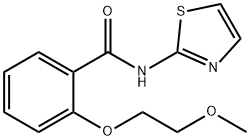 2-(2-methoxyethoxy)-N-(1,3-thiazol-2-yl)benzamide Struktur