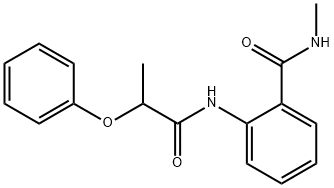 N-methyl-2-[(2-phenoxypropanoyl)amino]benzamide Struktur