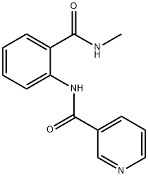 N-{2-[(methylamino)carbonyl]phenyl}nicotinamide Struktur