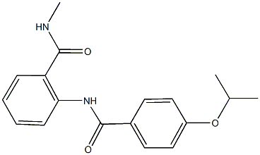 2-[(4-isopropoxybenzoyl)amino]-N-methylbenzamide Struktur