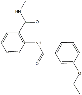 2-[(3-ethoxybenzoyl)amino]-N-methylbenzamide Struktur