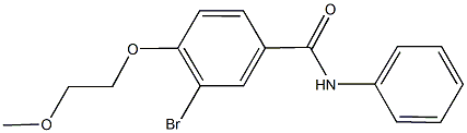 3-bromo-4-(2-methoxyethoxy)-N-phenylbenzamide Struktur