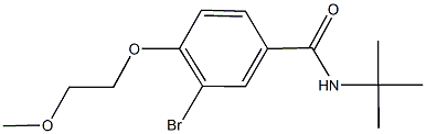 3-bromo-N-(tert-butyl)-4-(2-methoxyethoxy)benzamide Struktur