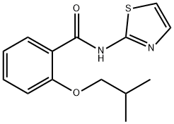 2-isobutoxy-N-(1,3-thiazol-2-yl)benzamide Struktur