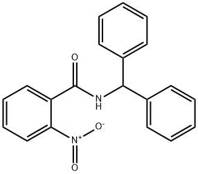 N-(diphenylmethyl)-2-nitrobenzamide Struktur